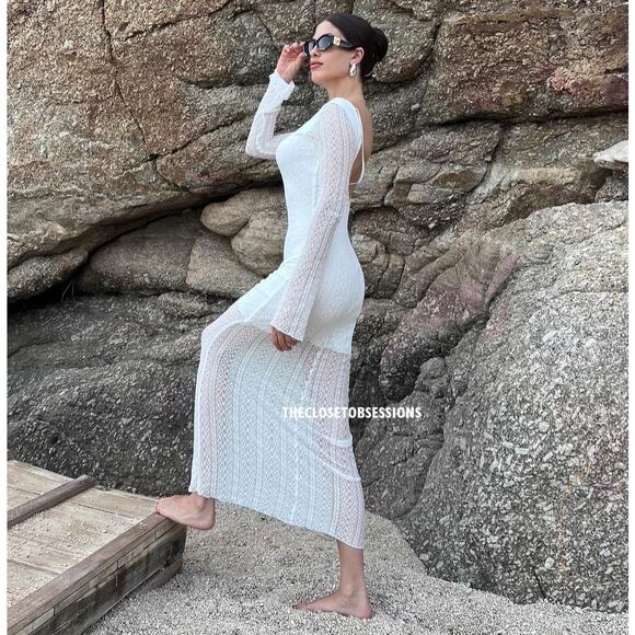 ZARA BLOGGER FAVE!!! Open Back Maxi Dress NWT - Picture 14 of 16